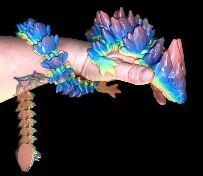 Articulated Crystal Dragon and Dragon Egg - 图片 5