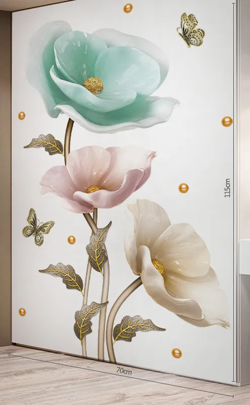 Flower wall sticker wallpaper - 图片 2