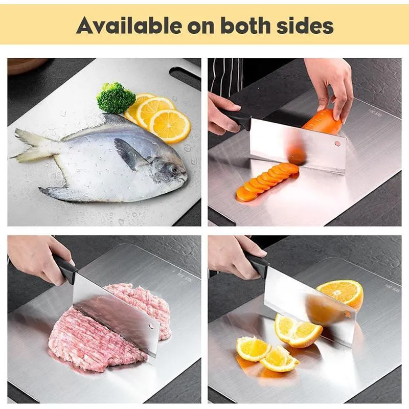 Stainless Steel Double Sided Chopping Board - 图片 7