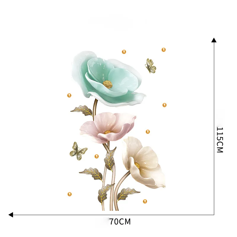 Flower wall sticker wallpaper - 图片 7