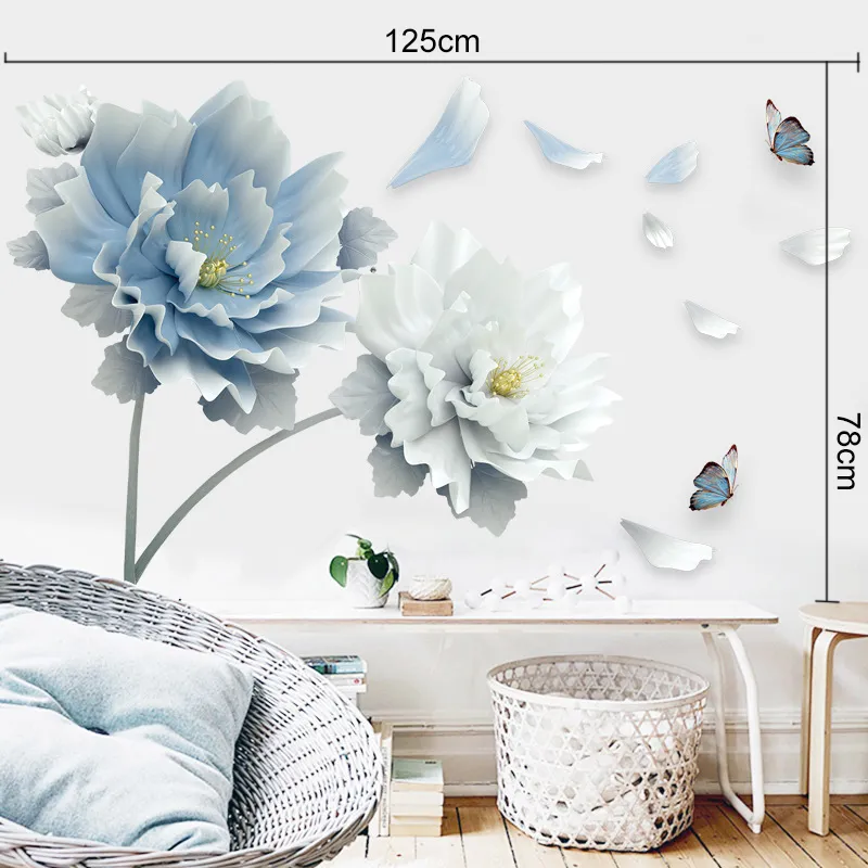 Flower wall sticker wallpaper - 图片 8