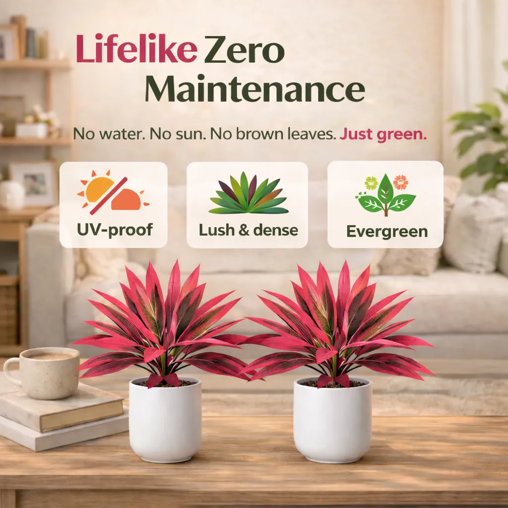 2‑Pack 21.6" Artificial Cordyline Plant - 图片 6