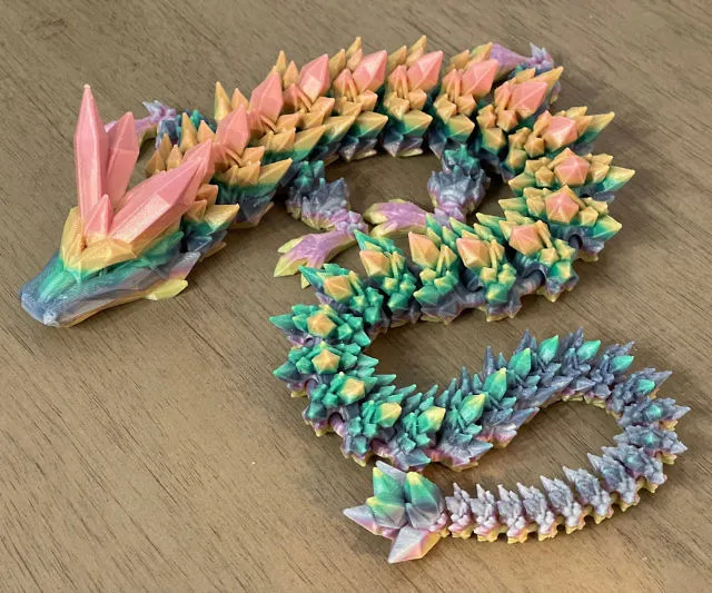 Articulated Crystal Dragon and Dragon Egg - 图片 9