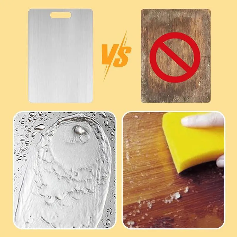 Stainless Steel Double Sided Chopping Board - 图片 3