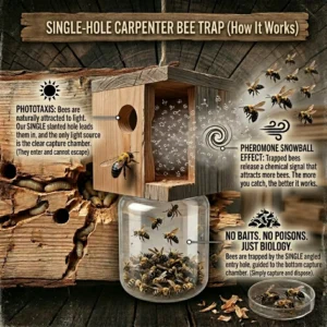 🌟Wood Carpenter Bee Trap for Outside